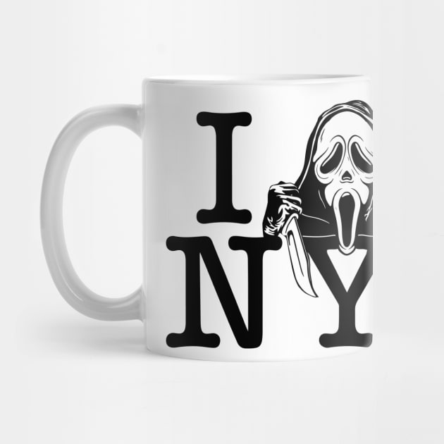 I Scream New York! (Black Letter White) by Watson Creations